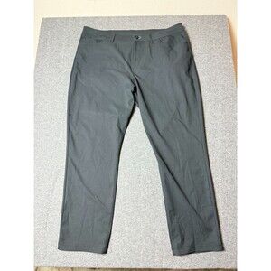 Public Rec Mens Gamechanger Pants Golf Performance Charcoal Dark Gray Sz 42x32
